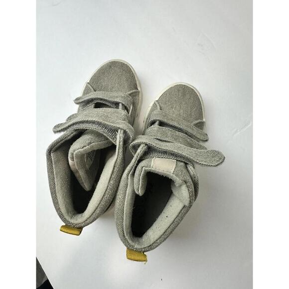 Grey Cat & Jack Clancy  Boot High Top Sneaker  3 Strap Toddler Size 12 - Picture 5 of 9